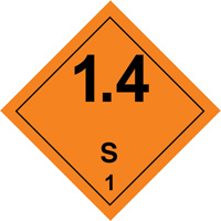 Hazardous Material Handling Labels, 4" L x 4" W, Black on Orange SGQ529 | OSI Industrial Sales
