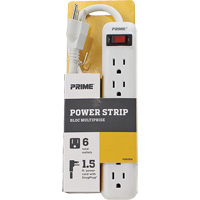 Power Strip, 6 Outlet(s), 1-1/2', 15 A, 1875 W, 125 V XJ246 | OSI Industrial Sales