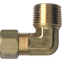 90° Pipe Elbow, Tube x Male Pipe, Brass, 1/8" x 1/8" YA758 | OSI Industrial Sales