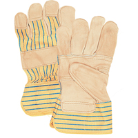 Fitters Patch Palm Gloves, Large, Grain Cowhide Palm, Cotton Inner Lining YC386R | OSI Industrial Sales